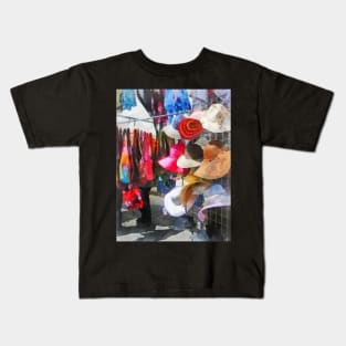 Hats and Purses at Street Fair Kids T-Shirt